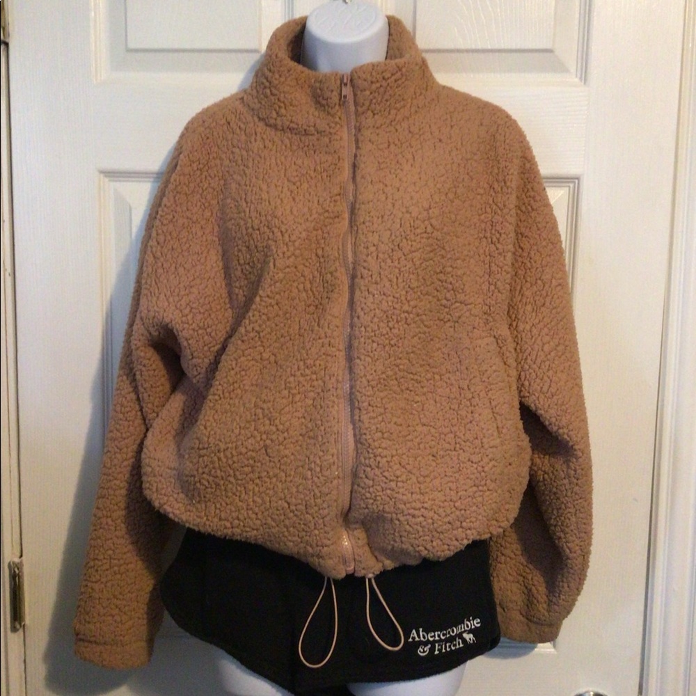 Brown Teddy jacket (very cozy!)